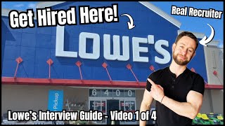 Lowe’s Interview Questions and Answers  How to Get a Job at Lowe’s [upl. by Bainbrudge573]