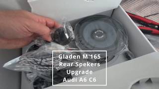 Audi A6 C6 Rear Speaker Upgrade Gladen MLine AudiA6C6 CarAudioUpgrade [upl. by Hussein]