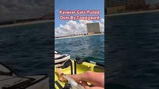 Kayaker gets pulled over by Coastguard [upl. by Montfort615]