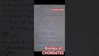 Important biology of CHORDATES for msc Zoology [upl. by Vivienne679]