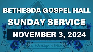 Bethesda Gospel Hall Sunday Service [upl. by Lahtnero538]