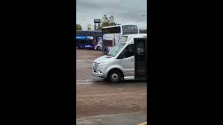 Leaving East Kilbride bus stn with a 254 is Whitelaws smart MCV eVoRa bodied Volvo B8RLE W22WHW [upl. by Ydassac]