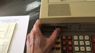 Victor 4900 Programmable Calculator Loading and Executing a Simple Program [upl. by Nade]