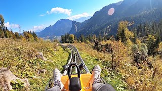 Alpine Coaster Kolbensattel Onride Video  Oberammergau 2021 [upl. by Terzas]