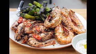 Andrew Zimmern Cooks Grilled Shrimp [upl. by Malchus]