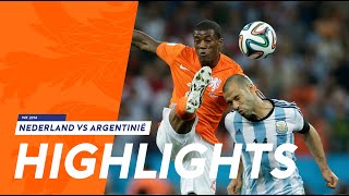 Highlights NederlandArgentinië 24 ns WK 2014 [upl. by Cirtap]