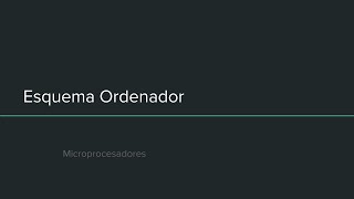 Esquema de Ordenador Estructura y Componentes Clave [upl. by Arrim]