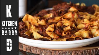 Beef Shin Ragu amp Pappardelle  Kitchen Daddy [upl. by Ellitnahc]