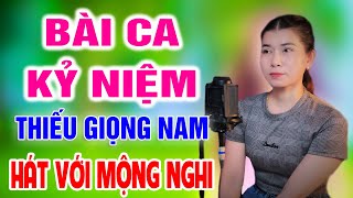 Karaoke Bài Ca Kỷ Niệm ➤ Song Ca Cùng Mộng Nghi ➤ Karaoke Thiếu Giọng Nam [upl. by Aural]