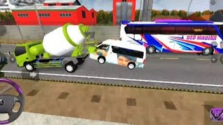 Bharatbenz Tipper Driving in Bus Simulator Indonesia  Android Gameplay GAMES Indian Truck Games [upl. by Shea75]