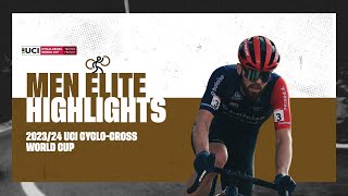 Troyes  Men Elite Highlights  202324 UCI Cyclocross World Cup [upl. by Enelcaj]