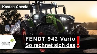 FENDT 942 Vario vorgestellt von Landwirtcom plus KostenCheck je Schlepperstunde  FENDT 942 Vario [upl. by Irmo]