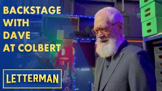 Backstage With Dave At Colbert  Letterman [upl. by Ladin201]