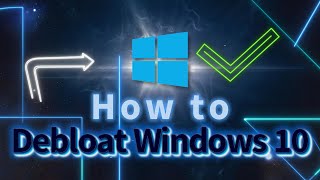 How to Debloat windows 10 increase performance and speedup windows [upl. by Atinel]