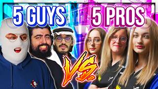 5 FRIENDS vs 5 FEMALE PROS WHO WINS [upl. by Opalina]