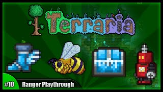 Lets Play Terraria 124  Ranger Class Playthrough  Derps amp Queen Bee Battles Episode 10 [upl. by Ahseiym]