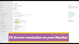 How to Fit Screen to Monitor windows  Fix Desktop Overscaling when Use a TV as Monitor 2022 [upl. by Nnylesor206]