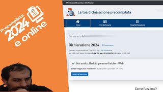 Dichiarazioni precompilate Novità 2024 [upl. by Eimaj595]