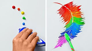 Techniques dART Faciles Pour Tout Le Monde  Astuces De Peinture Satisfaisantes [upl. by Eilatan]