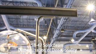 Brown Innovations SonicBeam Directional Speaker Demonstration [upl. by Wyndham]