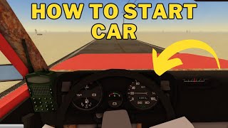 How To Start The Car in a Dusty Trip  Roblox [upl. by Annahsor]