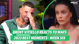 Brent Vitiello reacts to MAFS 2023 best moments  Yahoo Australia [upl. by Sanferd]