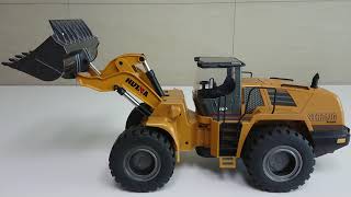 후이나 583 RC 휠로더 중장비 장난감 개봉기 HUINA 1583 METAL WHEEL LOADER UNBOXING [upl. by Bayless]