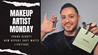 Makeup Artist Monday  Prada Beauty New Hyper Soft Matte Lipsticks [upl. by Enairb230]