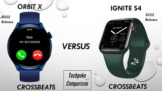 Crossbeats  Orbit X vs Ignite S4  calling amoled display watch🔥 comparison techpoke [upl. by Hillyer]