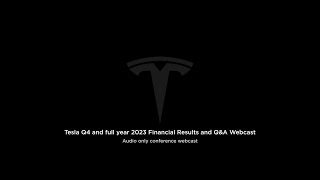 Tesla Q4 and full year 2023 Financial Results and QampA Webcast [upl. by Oznofla]