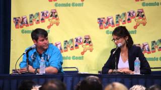 Lauren Cohan Maggie Greene Panel  Tampa Bay Comic Con Part 1 [upl. by Zaob643]