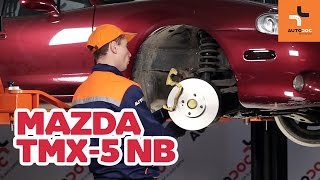 Wie MAZDA MX5 Bremsscheiben vorne und Bremsbeläge wechseln TUTORIAL  AUTODOC [upl. by Ellerud]