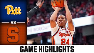 Pitt vs Syracuse Game Highlights  202324 ACC Men’s Basketball [upl. by Atiuqa]