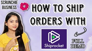 How To Ship Orders On Shiprocket  Full process in video✅Scrunchie business osmanjii [upl. by Werner337]