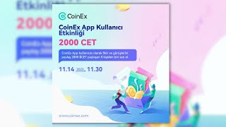 Binlerce CET KAZAN  CoinEx Türkiye Etkinlik Coşkusu [upl. by Onirotciv903]