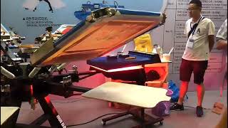 YINGHE 6 COLOR AND 6 STATION SCREEN PRINTING MACHINE [upl. by Kloman]