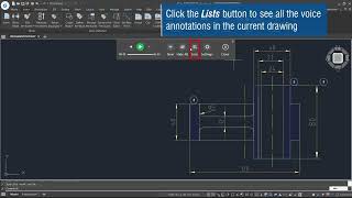 GstarCAD 2015 Voice Annotation [upl. by Auqinehs]