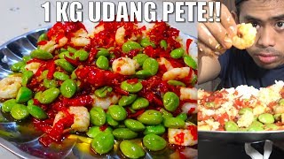 GILAA MUKBANG 2 KILO PETAI UDANG BALADO NASI [upl. by Nnyleak]