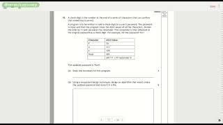 Higher Computing 2023 Q10 Check Digits [upl. by Maurili]
