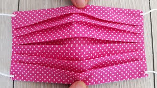 Face Mask Sewing Tutorial  Make Fabric Face Mask At Home  DIY Cloth Face Mask [upl. by Suoicerp]