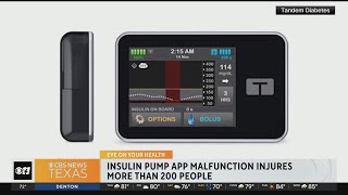 Insulin pump app malfunction injures more than 200 people [upl. by Euv]