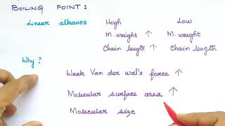 Physical Properties of alkanes [upl. by Ninette]