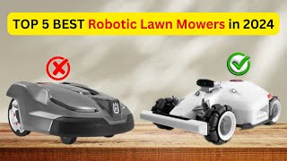 TOP 5 BEST ROBOTIC LAWN MOWER  TopBestTech [upl. by Tarabar]