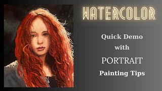 Quick Watercolor Portrait Tutorial  A Jump Start to Painting Successful Portraits for Beginners [upl. by Coplin918]