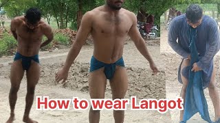 How To Wear Langot  Langot Kaise pehnate hain  Langot Kaise Bandhte Hain  LANGOT [upl. by Mercie]