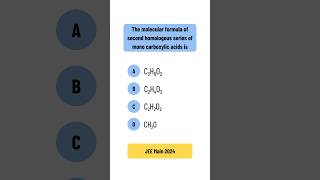 Q13  PYQ  Homologue  JEE Main 2024  Chapter Organic Chemistry – Basic Principles and Techniques [upl. by Rofotsirk]