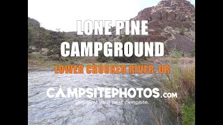 Lone Pine Campground  Lower Crooked River OR [upl. by Rednazxela94]