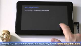 Arnova 7f G3 custom firmware with Google Play Android Market [upl. by Kai]