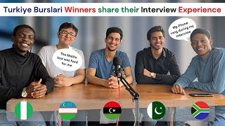 Turkiye Burslari Winners share their Interview Experience [upl. by Joyan217]