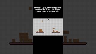 I made a 2 player building game for my version of 2 3 4 player game made with GDevelop shorts fyp [upl. by Sivolc702]